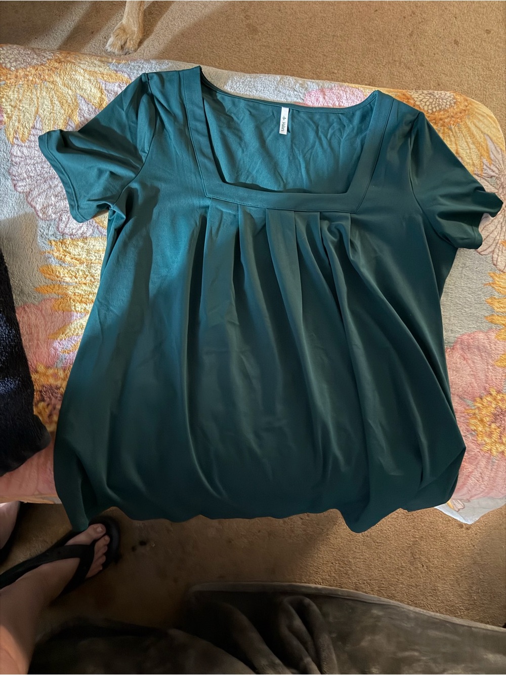 HALARA Deep Teal Tee Top - Picture 3 of 3